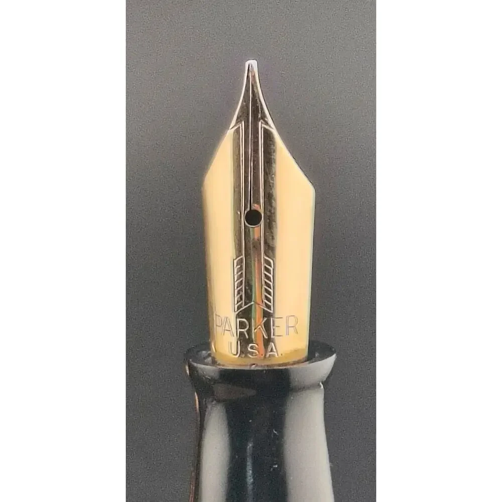 1946 Parker Vacumatic Major Fountain Pen Jet Black - Working